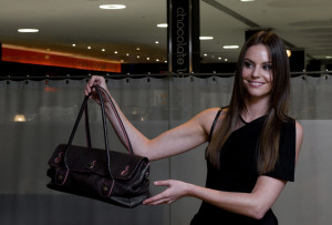 Kirsty Young bag with model