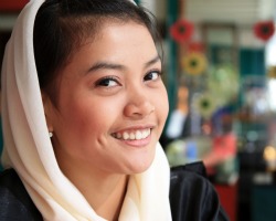 Smiling woman