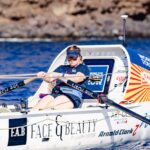 Leanne on rowing boat